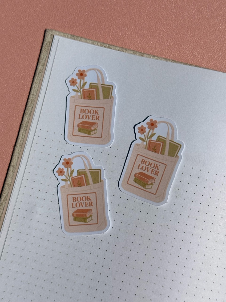 Sticker Book Lover Tote