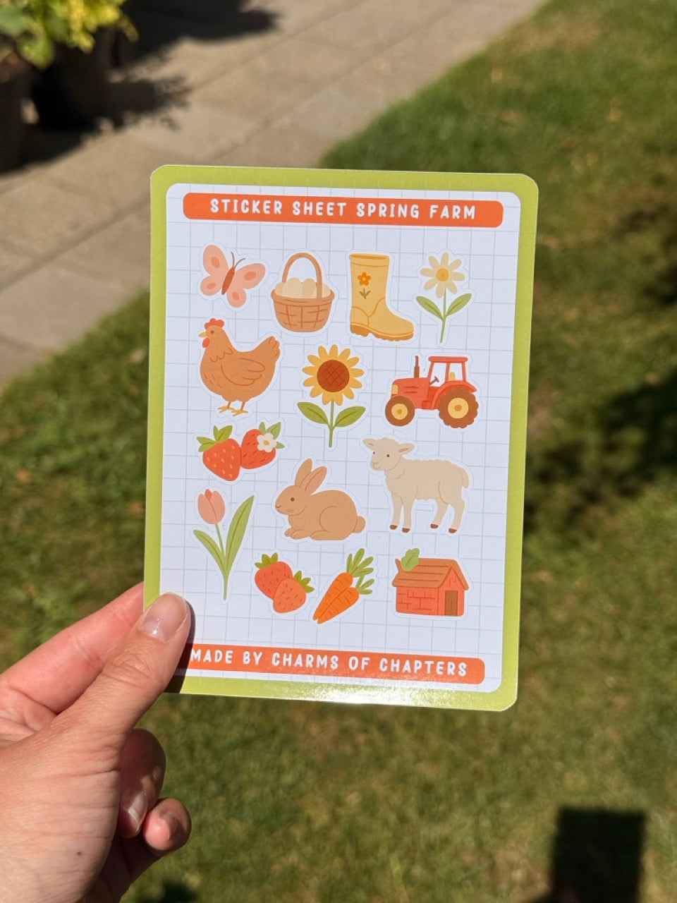 Sticker Sheet Spring Farm