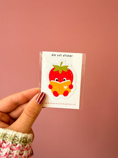 Sticker Strawberry Reader