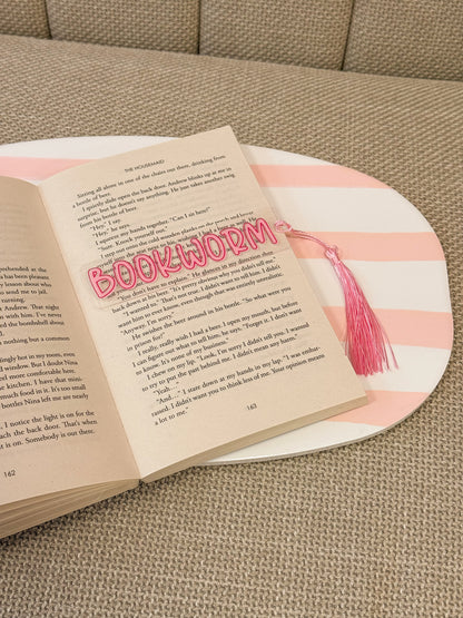 Acryl Boekenlegger Bookworm