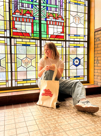 Totebag Let’s Go Book Shopping