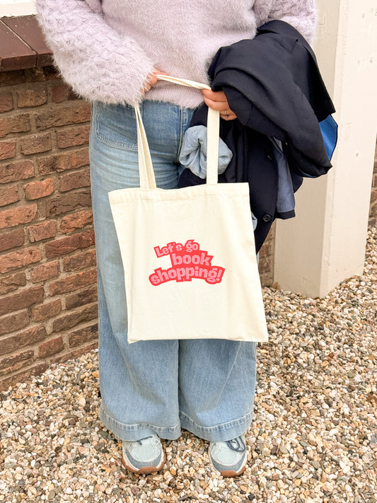 Tote bag Let's Go Book Shopping