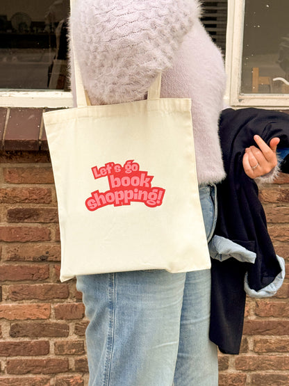Totebag Let’s Go Book Shopping