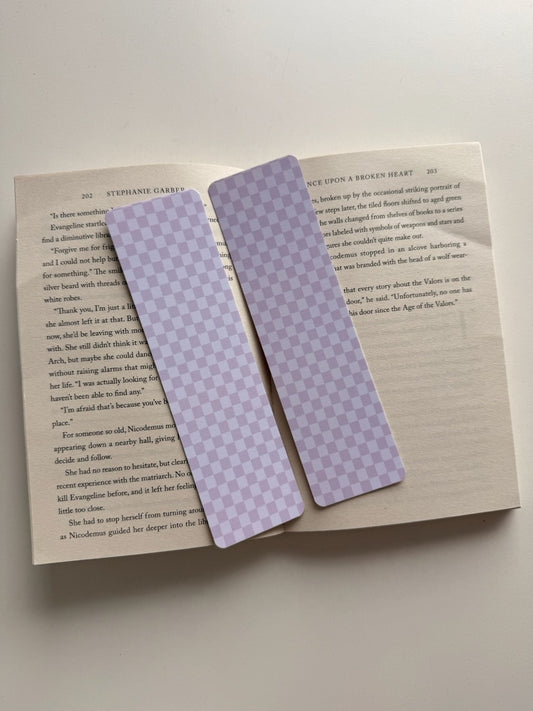 Boekenlegger Lilac Checkered