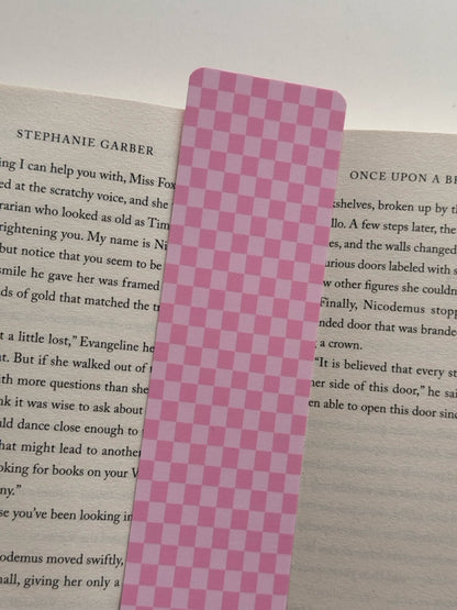 Boekenlegger Blush Checkered