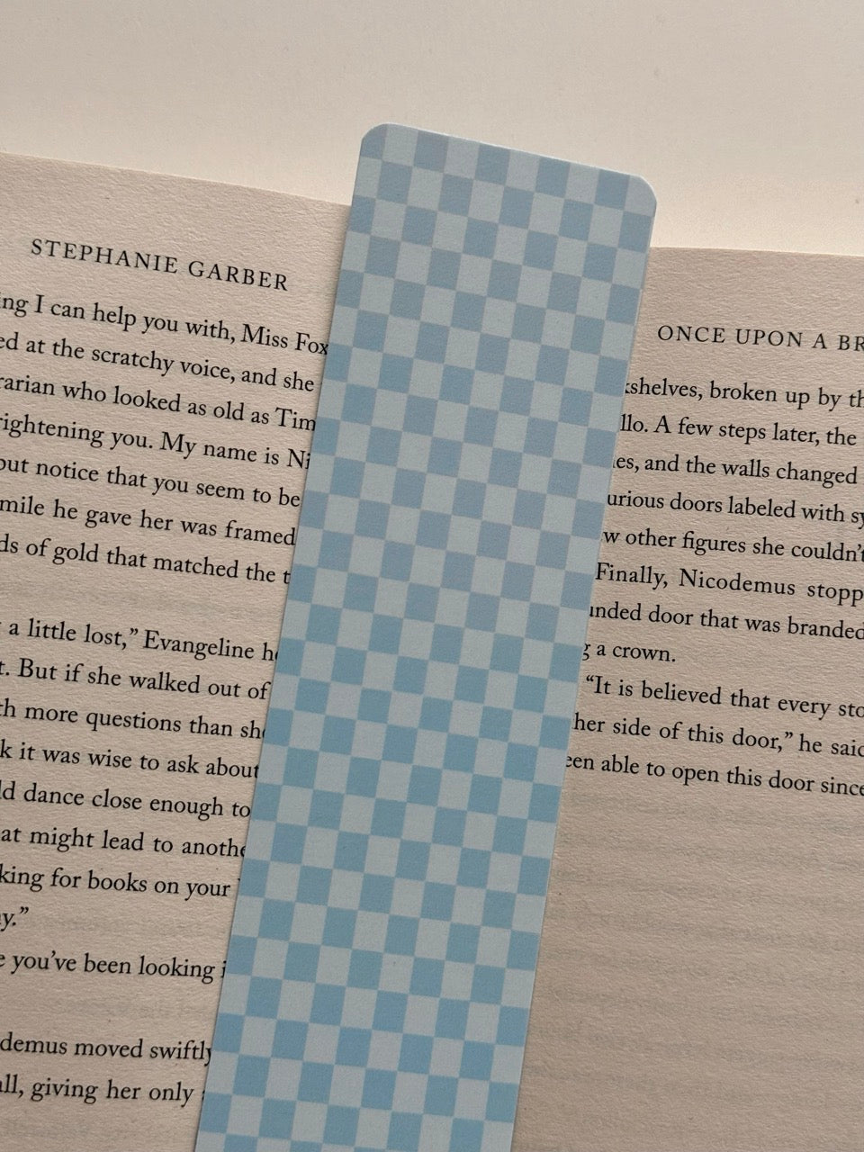 Boekenlegger Sky Checkered