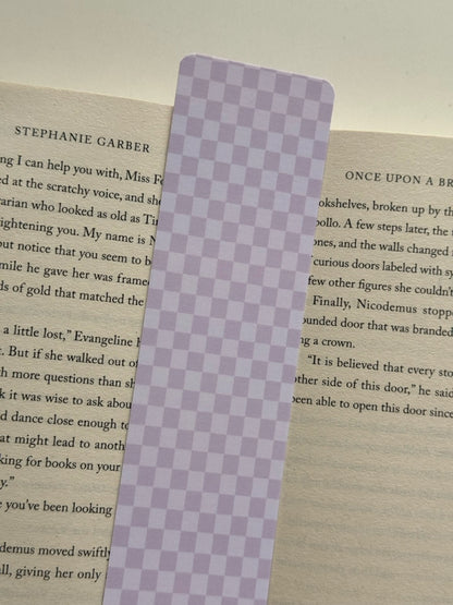 Boekenlegger Lilac Checkered