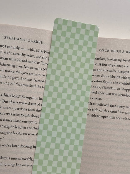 Boekenlegger Sage Checkered