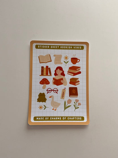 Sticker Sheet Bookish Vibes