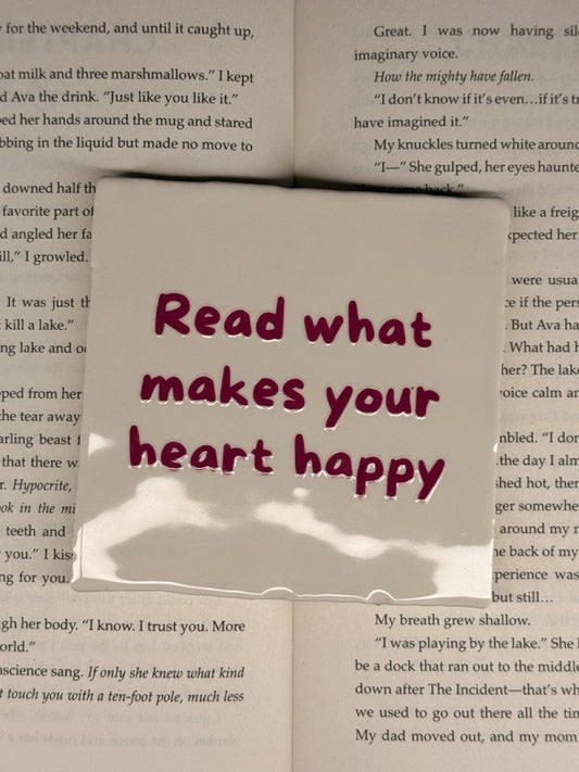 Keramische Tegel Read What Makes Your Heart Happy