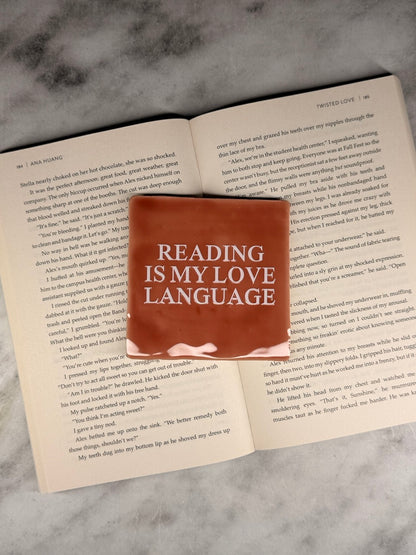 Keramische Tegel Reading Is My Love Language