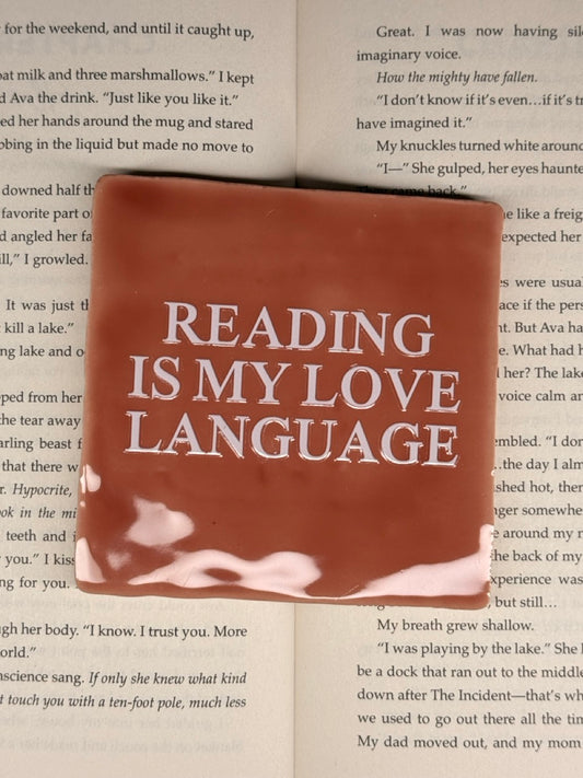 Keramische Tegel Reading Is My Love Language