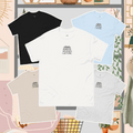 Murder, Mystery, Caffeine Geborduurd T-Shirt