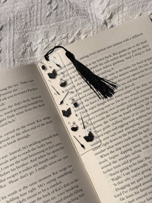 Acryl boekenlegger Magical Reads met boeken, sterren en toverdrankjes