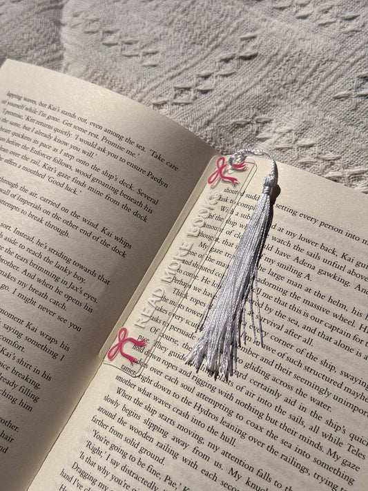Read More Books acryl boekenlegger met witte kwast