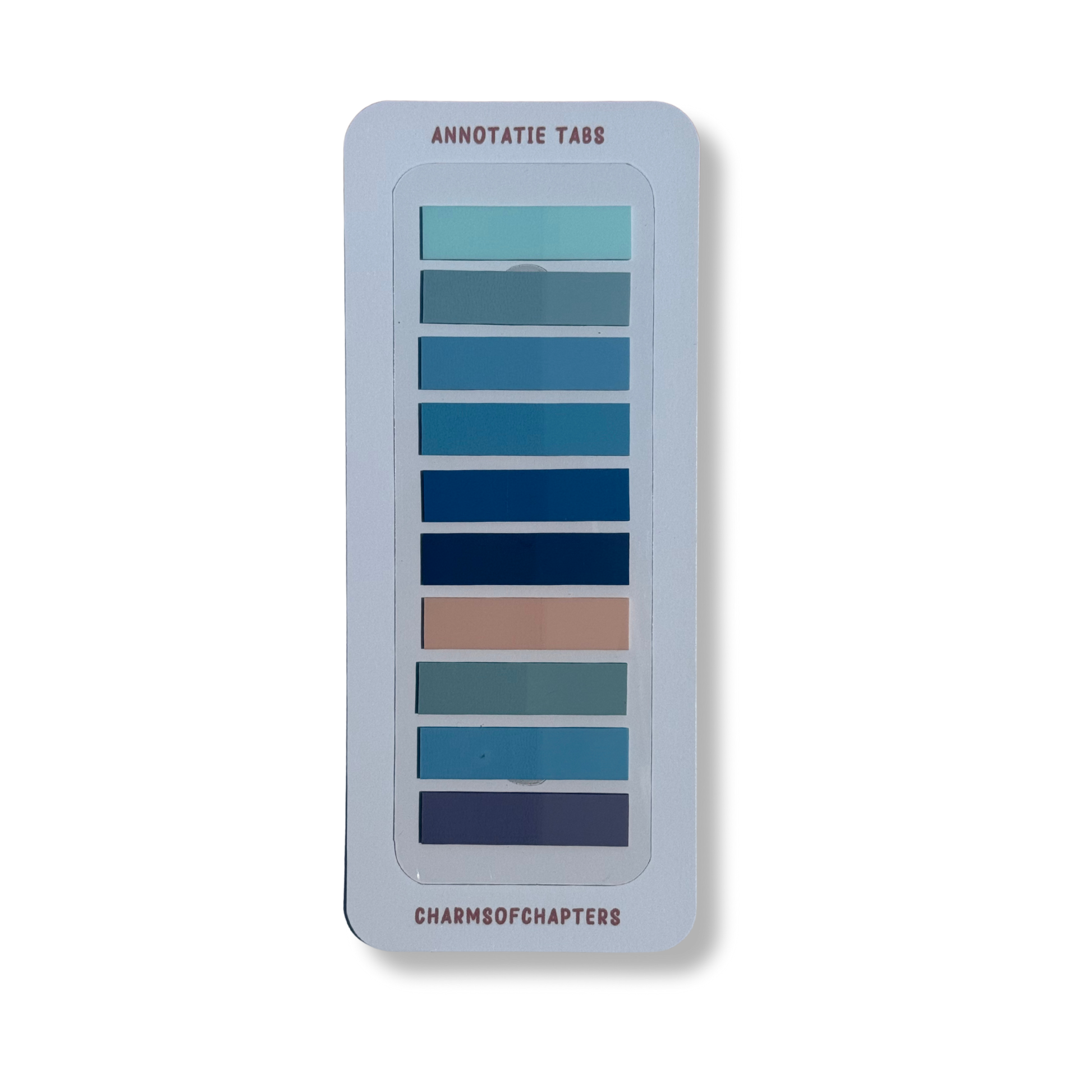 Annotatie tabs Blue Lagoon met 200 sticky book tabs in 10 kleuren