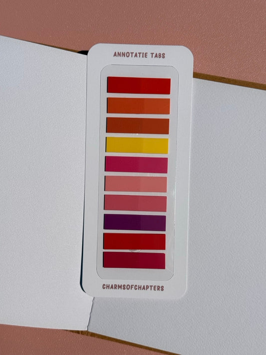 Sticky book tabs Bold Bloom voor boeken annoteren en passages markeren