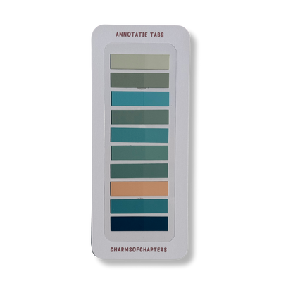 Annotatie tabs Ocean Breeze met 200 sticky book tabs in 10 kleuren