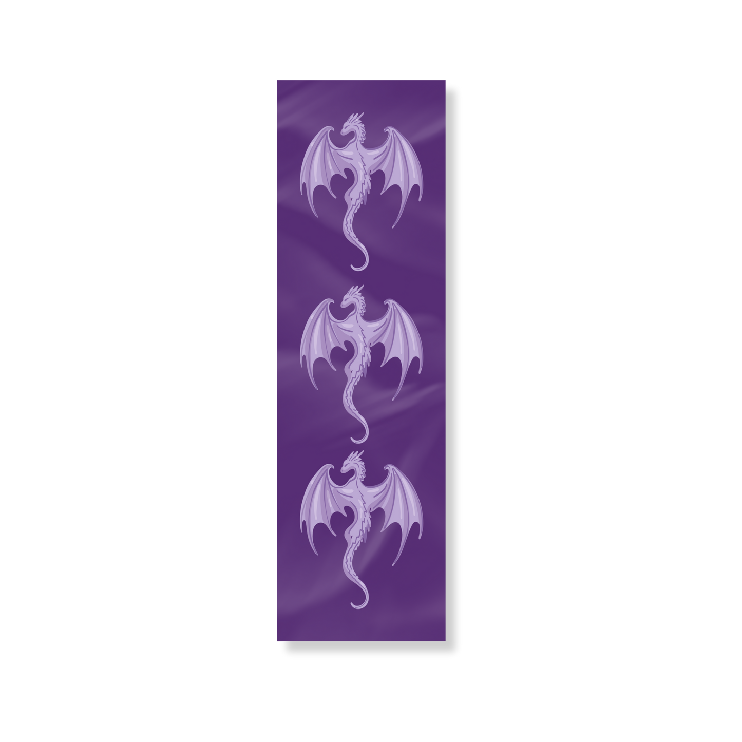 Paarse fantasy boekenlegger Dragons met drakenillustraties