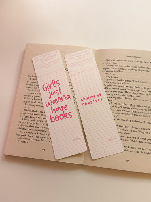 Productfoto van boekenlegger Girls Just Wanna Have Books