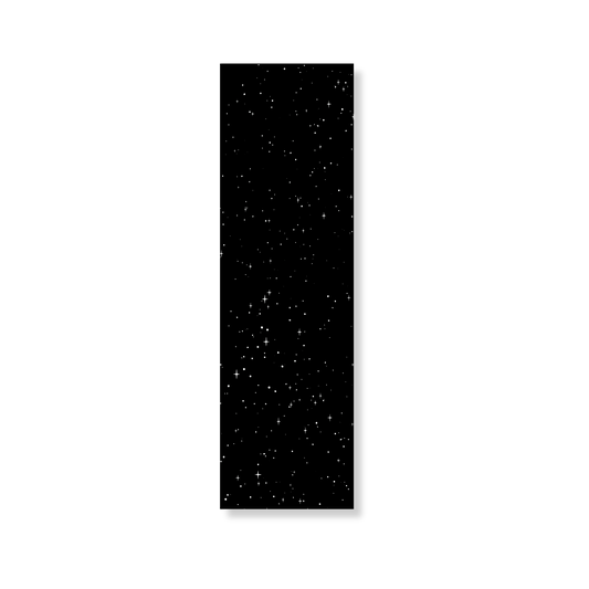 Zwarte boekenlegger Starry Night met witte sterren
