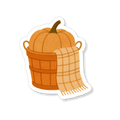 Sticker Pumpkin Basket