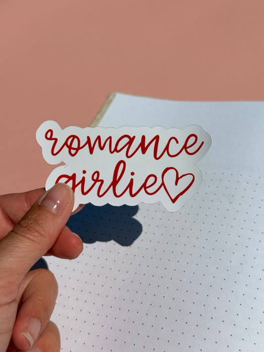 Romance Girlie sticker van Charms of Chapters als bookish goodie.