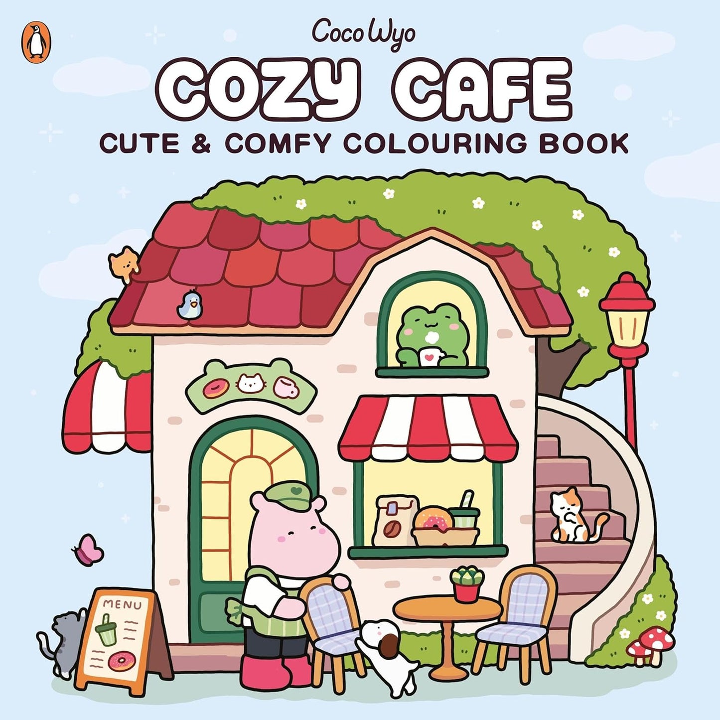 Coco Wyo Cozy Cafe kleurboek met schattige cafés en drankjes