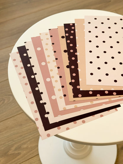 Journal Paper Set Classic Dots voor creatieve spreads