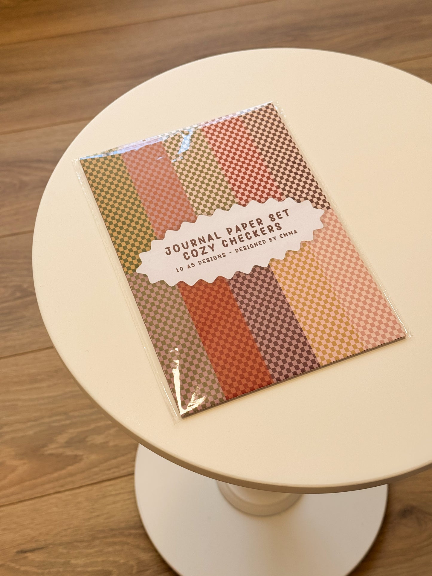 Journal Paper Set Cozy Checkers
