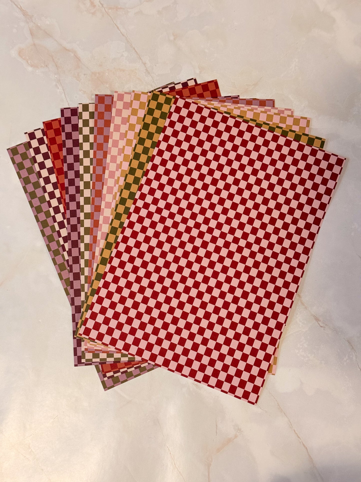 Cozy Checkers journaling papier