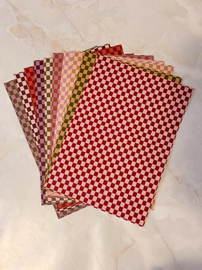 Cozy Checkers journaling papier