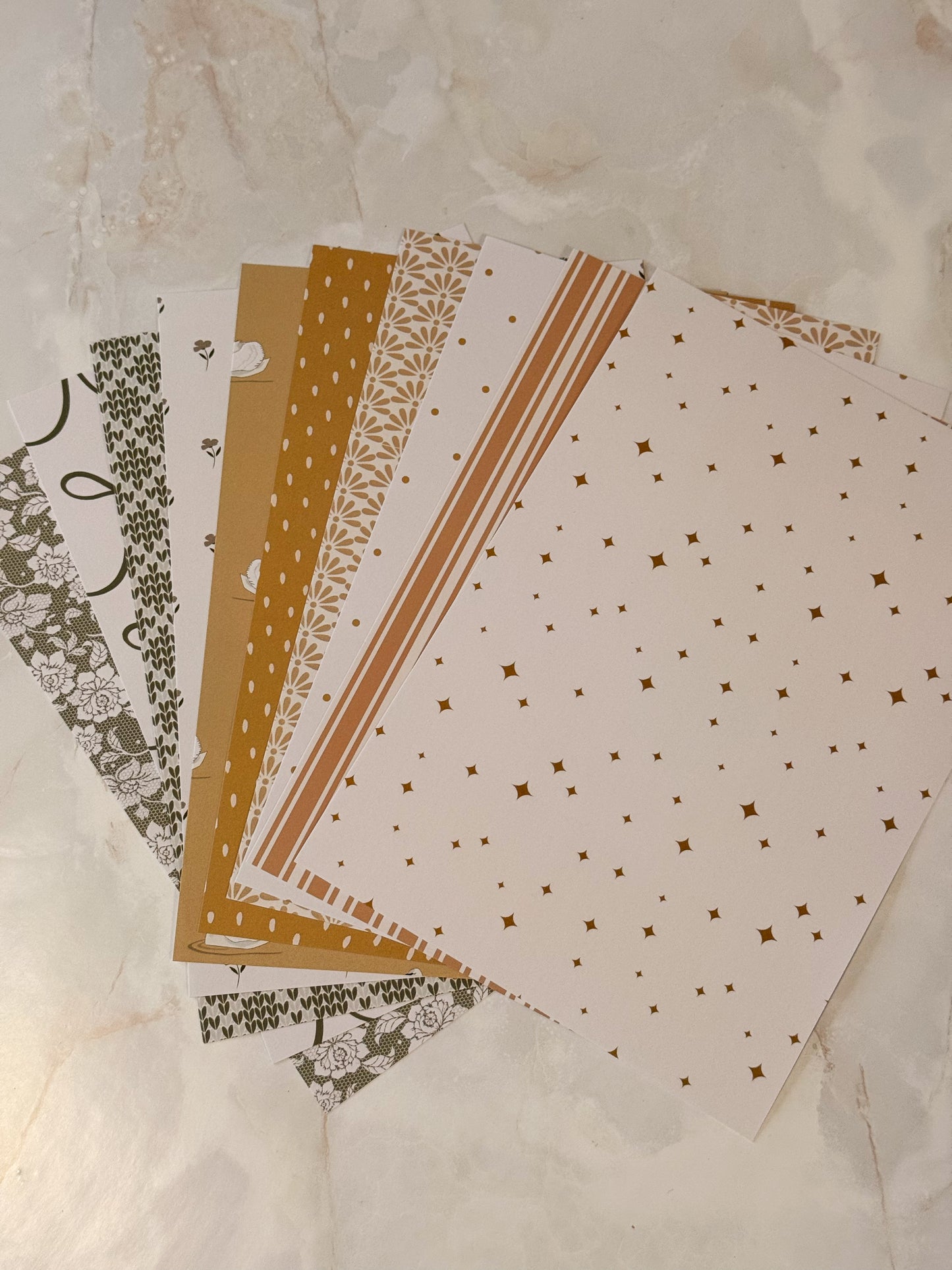 Journal Paper Set Mossy Meadow voor creatieve spreads