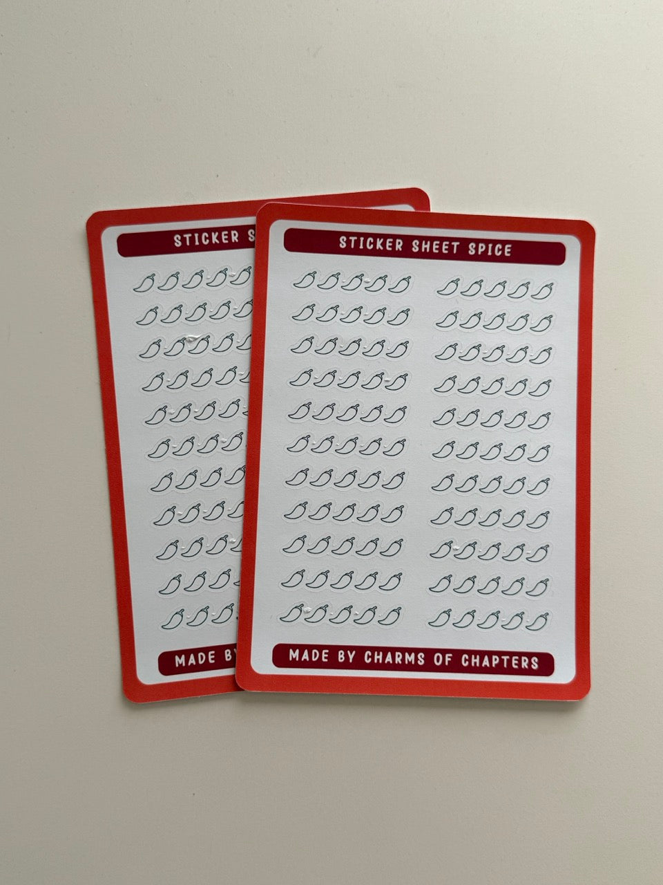 Productfoto van het Stickervel Outline Spice