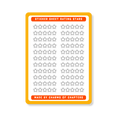 Sticker Sheet Outline Stars