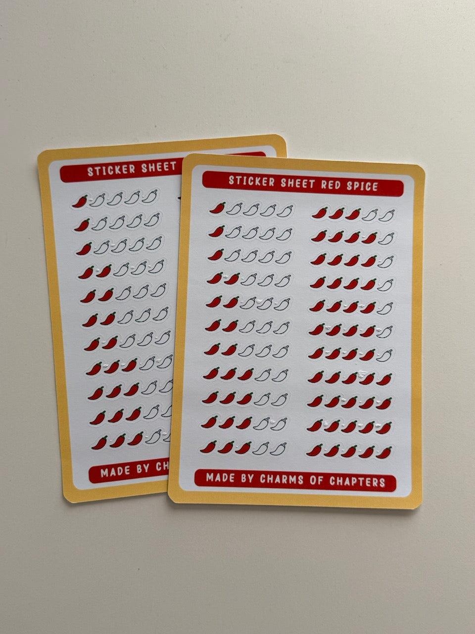 Productfoto van het Stickervel Red Spice