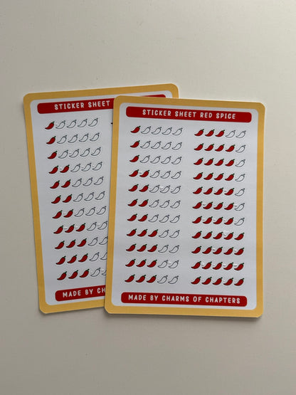 Productfoto van het Stickervel Red Spice