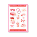 Sticker Sheet Romance Reader